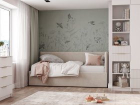 Диван-кровать Бенто (крем) в Беркаките - berkakit.mebel-nsk.ru | фото