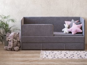 Диван-кровать Happy (темно-серый) в Беркаките - berkakit.mebel-nsk.ru | фото