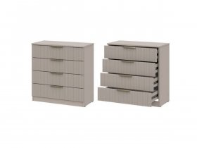 Комод 4 ящика (МДФ) Эккервуд (меланж) в Беркаките - berkakit.mebel-nsk.ru | фото