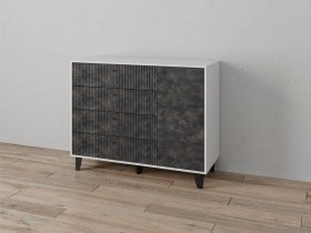 Комод «Катрин-13» (белый/мальта грей) в Беркаките - berkakit.mebel-nsk.ru | фото