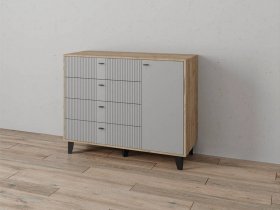 Комод «Катрин-13» (дуб крафт серый/серый) в Беркаките - berkakit.mebel-nsk.ru | фото