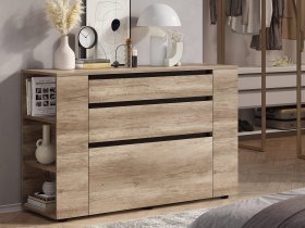 Комод КМ-06 Энигма (венге/дуб каньон) в Беркаките - berkakit.mebel-nsk.ru | фото