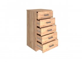 Комод Км004.1 Ирина (дуб крафт золотой) в Беркаките - berkakit.mebel-nsk.ru | фото