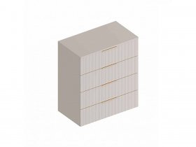 Комод с 4 ящ. «Тефия» (тефия/софт сантьяго) в Беркаките - berkakit.mebel-nsk.ru | фото