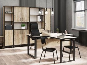 Комплект Гермес лофт (дуб крафт серый) в Беркаките - berkakit.mebel-nsk.ru | фото
