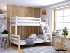Кровать двухъярусная Адель (белый) в Беркаките - berkakit.mebel-nsk.ru | фото