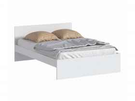 Кровать двуспальная 1,4м Бруклин СБ-3353 (белый) в Беркаките - berkakit.mebel-nsk.ru | фото