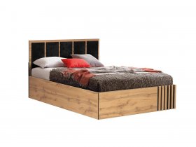 Кровать двуспальная с подъем. мех. 1,6 м Либерти 51.20 в Беркаките - berkakit.mebel-nsk.ru | фото