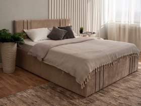Кровать двуспальная 1,4м с подъем. мех. Леванте в Беркаките - berkakit.mebel-nsk.ru | фото