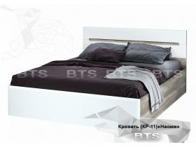 Кровать двуспальная 1,6 м  Наоми КР-11 в Беркаките - berkakit.mebel-nsk.ru | фото