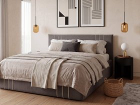 Кровать двуспальная 1,6м с подъем. мех. Леванте в Беркаките - berkakit.mebel-nsk.ru | фото