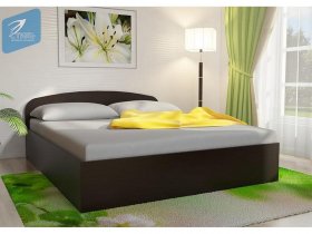 Кровать двуспальная 1,6м с подъем. мех. (венге) в Беркаките - berkakit.mebel-nsk.ru | фото