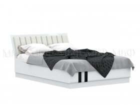 Кровать двуспальная с подъем.мех. 1,6м Магнолия в Беркаките - berkakit.mebel-nsk.ru | фото