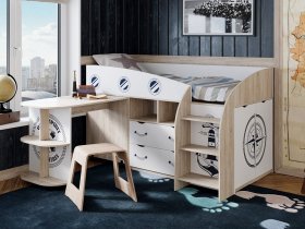 Кровать комбинированная «Немо» в Беркаките - berkakit.mebel-nsk.ru | фото