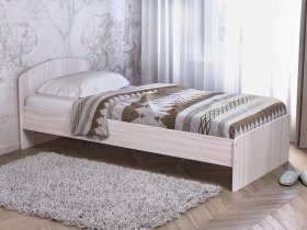 Кровать односпальная 80 с низкой спинкой (ясень шимо светлый) в Беркаките - berkakit.mebel-nsk.ru | фото