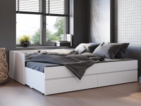 Кровать-трансформер Симпл КР-51 (белый) в Беркаките - berkakit.mebel-nsk.ru | фото