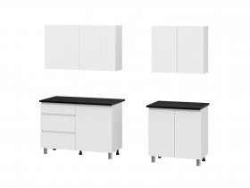 Кухонный гарнитур Эккервуд (2,0м) (SAFE) (белый) в Беркаките - berkakit.mebel-nsk.ru | фото