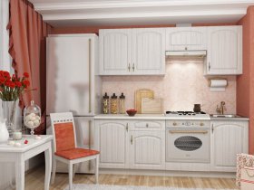 Кухонный гарнитур Монако (сандал) 2,1 м в Беркаките - berkakit.mebel-nsk.ru | фото