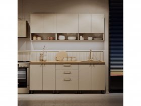 Кухонный гарнитур Орма 2,0м в Беркаките - berkakit.mebel-nsk.ru | фото