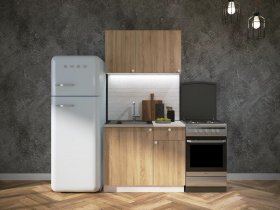 Кухонный гарнитур Ронда 1,0 м в Беркаките - berkakit.mebel-nsk.ru | фото