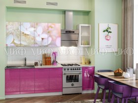 Кухонный гарнитур Вишневый цвет в Беркаките - berkakit.mebel-nsk.ru | фото