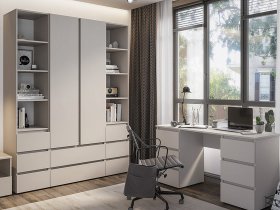 Модульная детская Люмо (кашемир) в Беркаките - berkakit.mebel-nsk.ru | фото