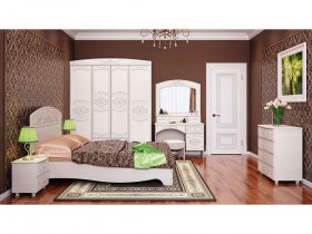 Модульная спальня Каролина в Беркаките - berkakit.mebel-nsk.ru | фото