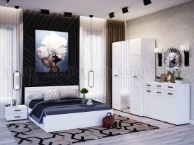 Модульная спальня Нэнси NEW в Беркаките - berkakit.mebel-nsk.ru | фото
