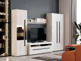 Модульная стенка Ницца (дуб витенберг) в Беркаките - berkakit.mebel-nsk.ru | фото
