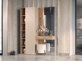 Прихожая Ева (кашемир/дуб вотан) в Беркаките - berkakit.mebel-nsk.ru | фото
