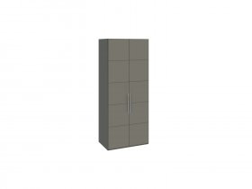 Шкаф для одежды с 2 дверями Наоми (джут/фон серый) СМ-208.07.03 в Беркаките - berkakit.mebel-nsk.ru | фото