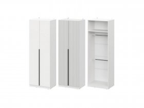Шкаф ШК-75 Эккервуд (белый) в Беркаките - berkakit.mebel-nsk.ru | фото