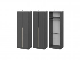 Шкаф ШК-75 Эккервуд (графит) в Беркаките - berkakit.mebel-nsk.ru | фото