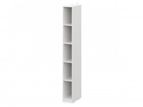 Шкаф-стеллаж ШК-25 Эккервуд (белый) в Беркаките - berkakit.mebel-nsk.ru | фото