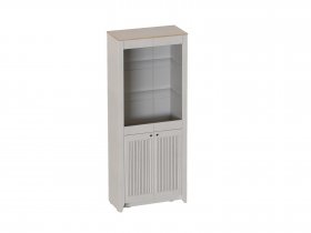 Шкаф-витрина двухдверная Валенсия (гостиная) в Беркаките - berkakit.mebel-nsk.ru | фото