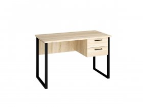 Стол компьютерный Ст152 (дуб сонома/черный муар) в Беркаките - berkakit.mebel-nsk.ru | фото
