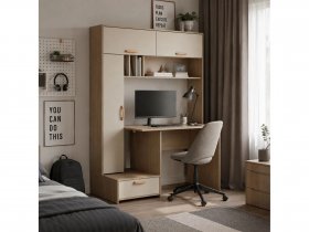 Стол письменный Лайт 03.243  (плэйн/сатин) в Беркаките - berkakit.mebel-nsk.ru | фото