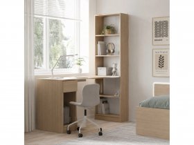 Стол письменный угловой «Лайт» 10.01 (плэйн) в Беркаките - berkakit.mebel-nsk.ru | фото