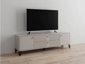 Тумба под ТВ Парус-10 (кашемир/сантьяго софт) в Беркаките - berkakit.mebel-nsk.ru | фото