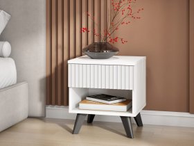 Тумба прикроватная Эккервуд (белый) в Беркаките - berkakit.mebel-nsk.ru | фото